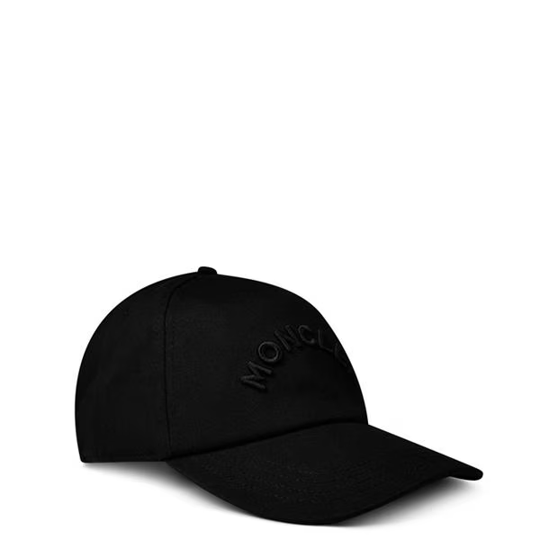 Moncler Triple Black Logo Cap