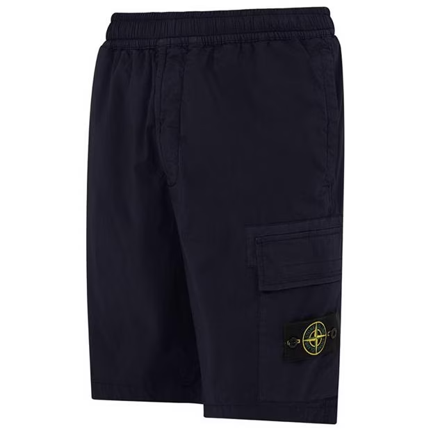 Stone Island Stretch Cargo Shorts Navy