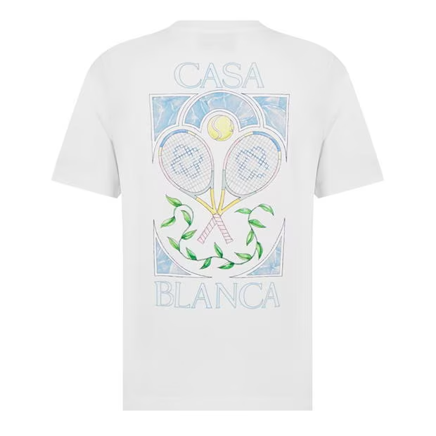 Casablanca Racket T Shirt White