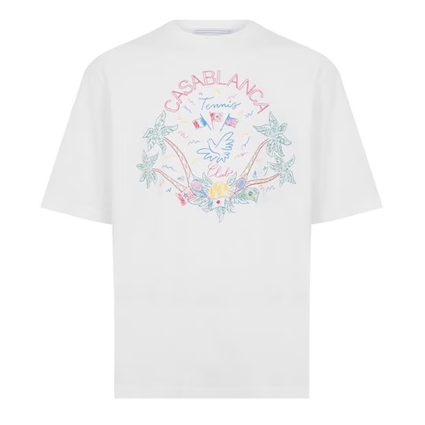 Casablanca Casa Crayon T Shirt White