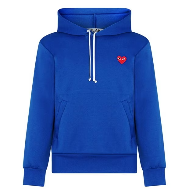 Comme Des Garçons Play Hoodie Royal Blue