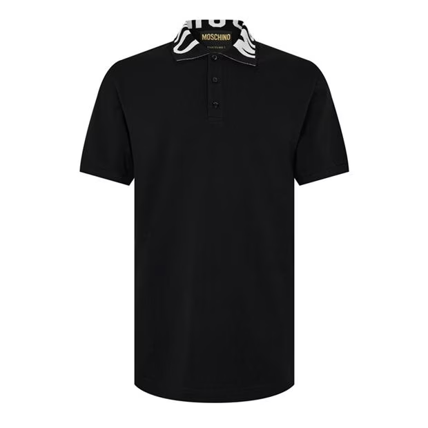 Moschino Collar Logo Polo