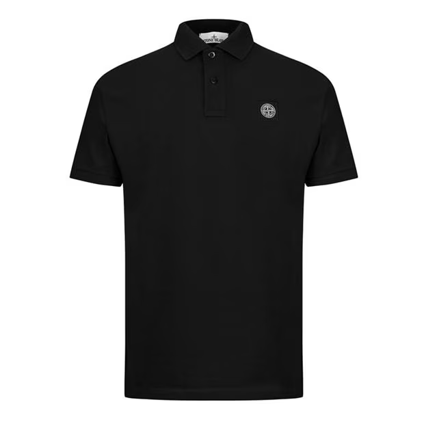 Stone Island Polo T Shirt Triple Black