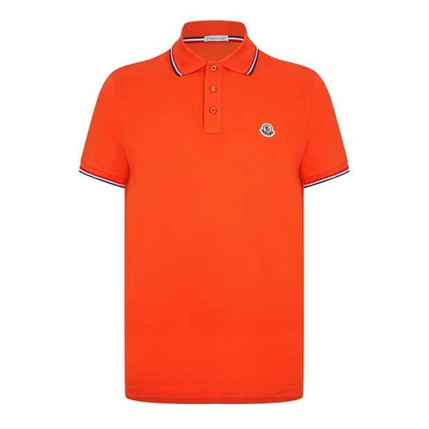 Moncler Classic Logo Polo Orange