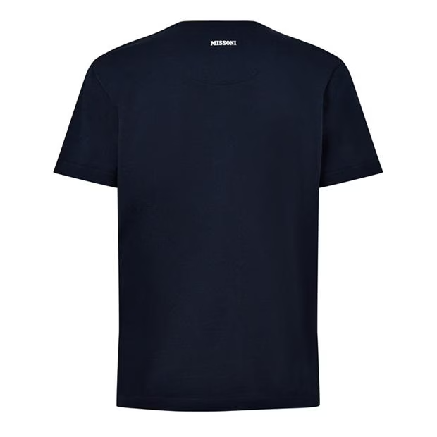 Missoni Printed Zig Zag T shirt Navy