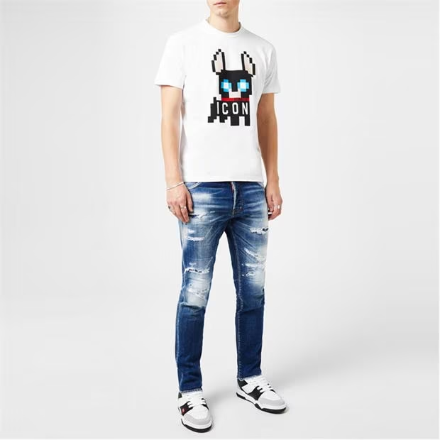 DSquared2 Icon Outline T-Shirt White