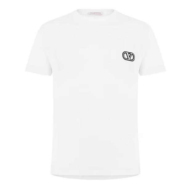 Valentino V Logo T Shirt White