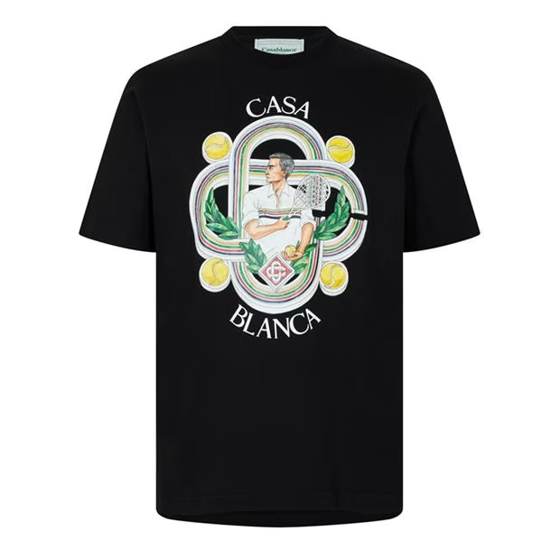 Casablanca Casa Le Joueur T Shirt Black