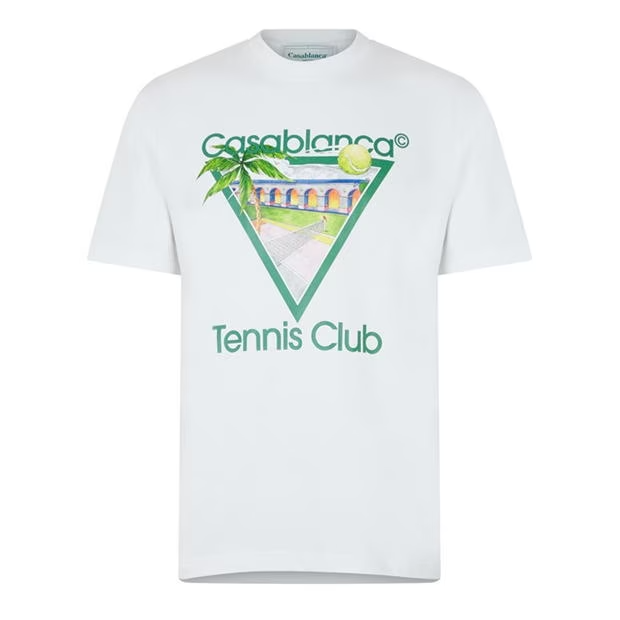 Casablanca New Tennis T Shirt White