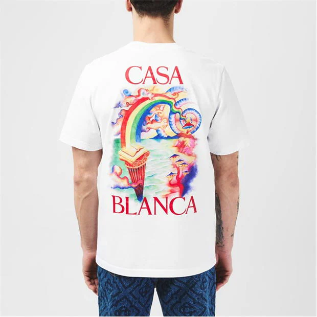 CASABLANCA Nature Teacher T-Shirt White