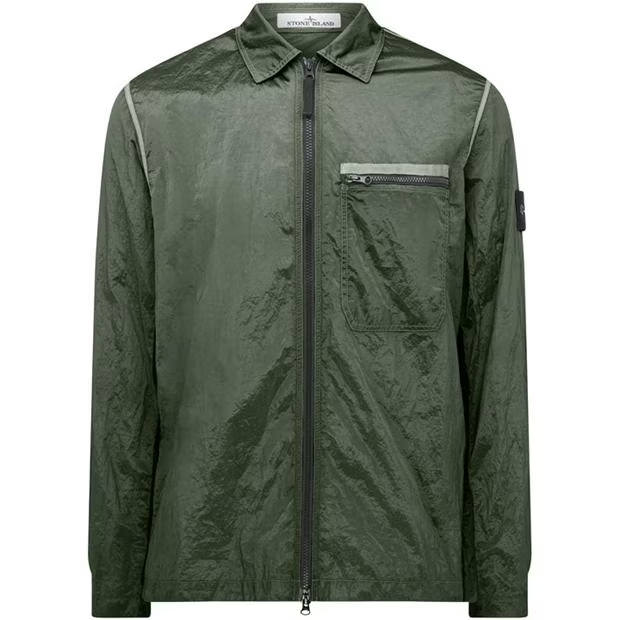 Stone Island Nylon Metal Overshirt Olive