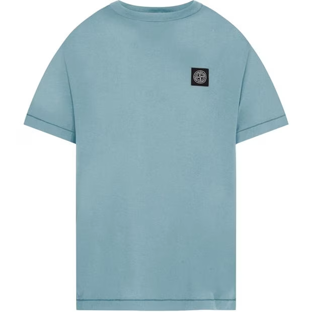 Stone Island Patch T Shirt Cielo