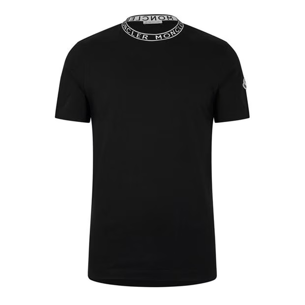Moncler Neck Print T-Shirt Black