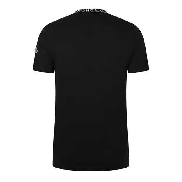 Moncler Neck Print T-Shirt Navy