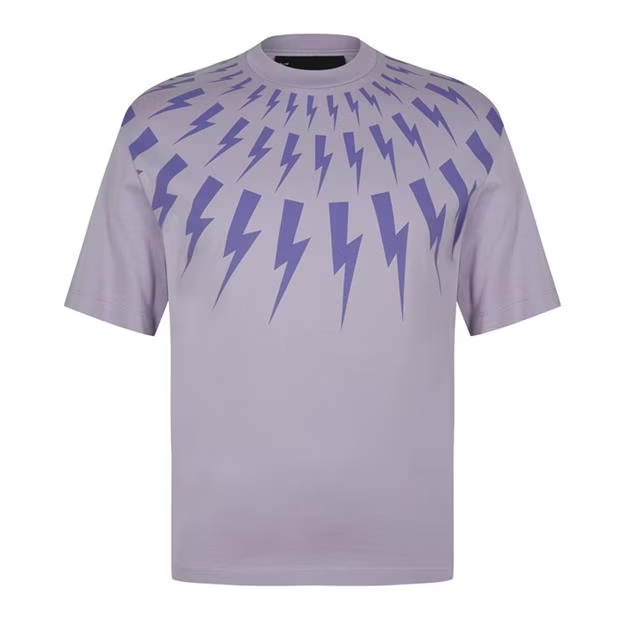 Neil Barrett Classic Lightning T-Shirt Lilac