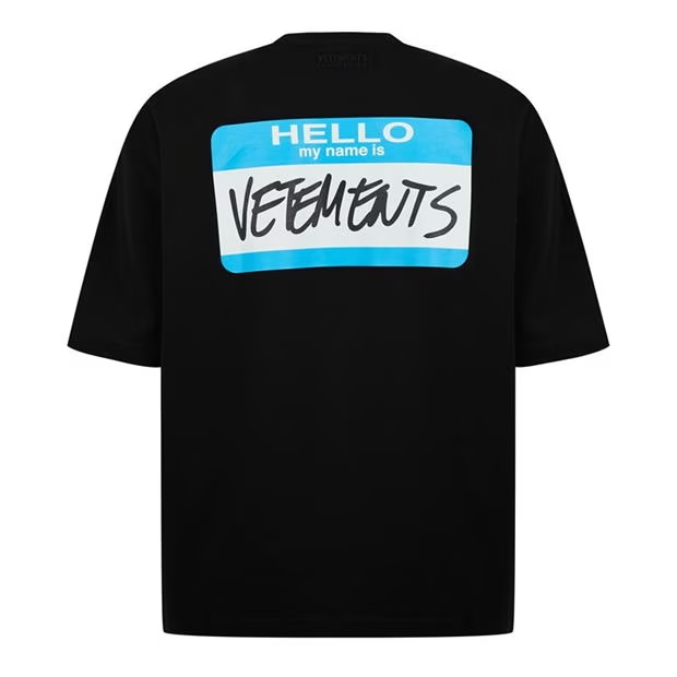 Vetements Vete Name T Shirt Black