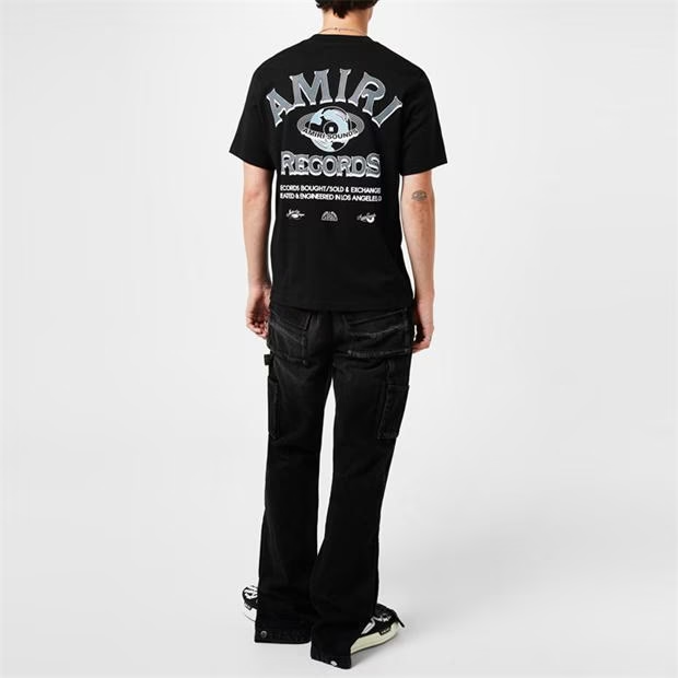 Amiri Record T Shirt Black