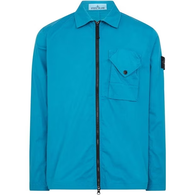 Stone Island SUPIMA Overshirt Turchese