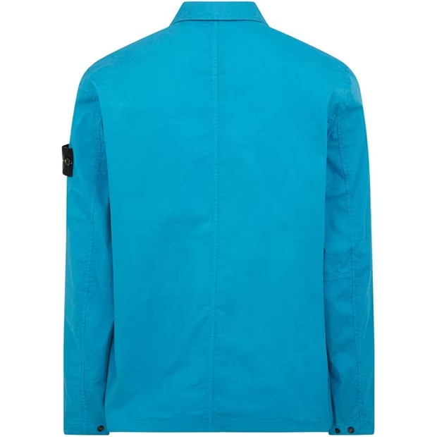 Stone Island Bellows Overshirt Turchese