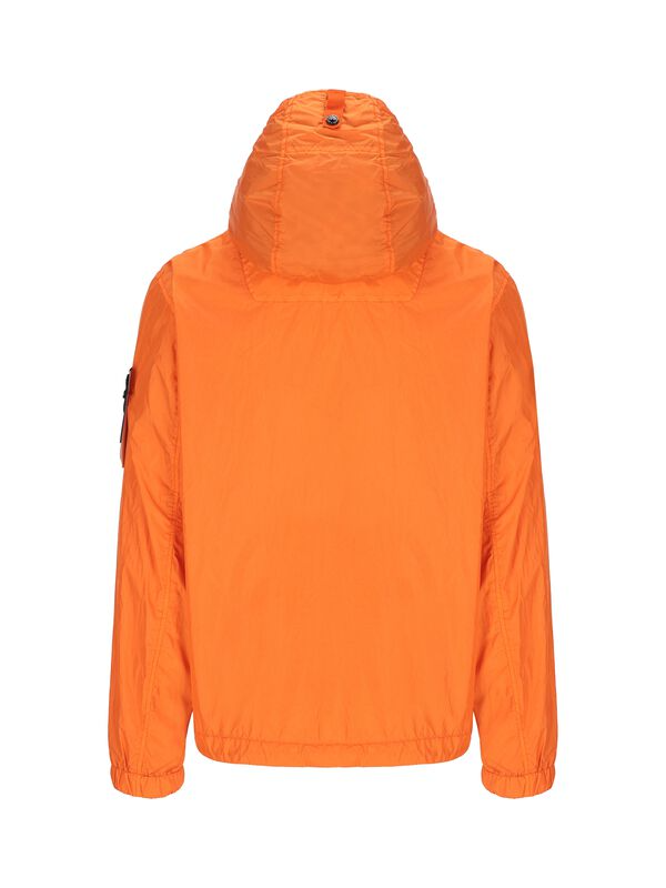 Stone Island Crinkle Rep Hooded Jacket Orange