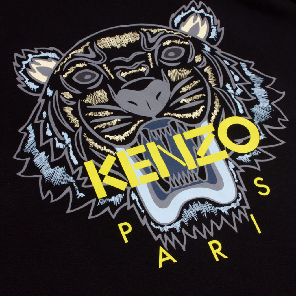 Kenzo Tiger T Shirt Black/yellow