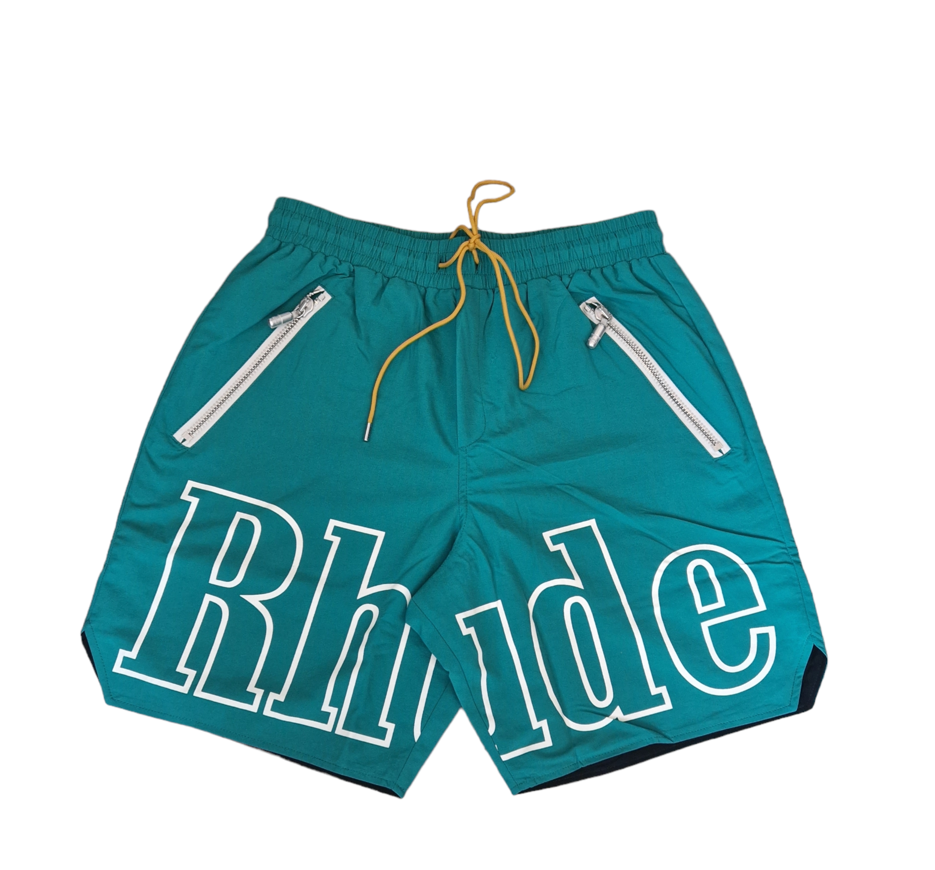 Rhude Logo Shorts Green