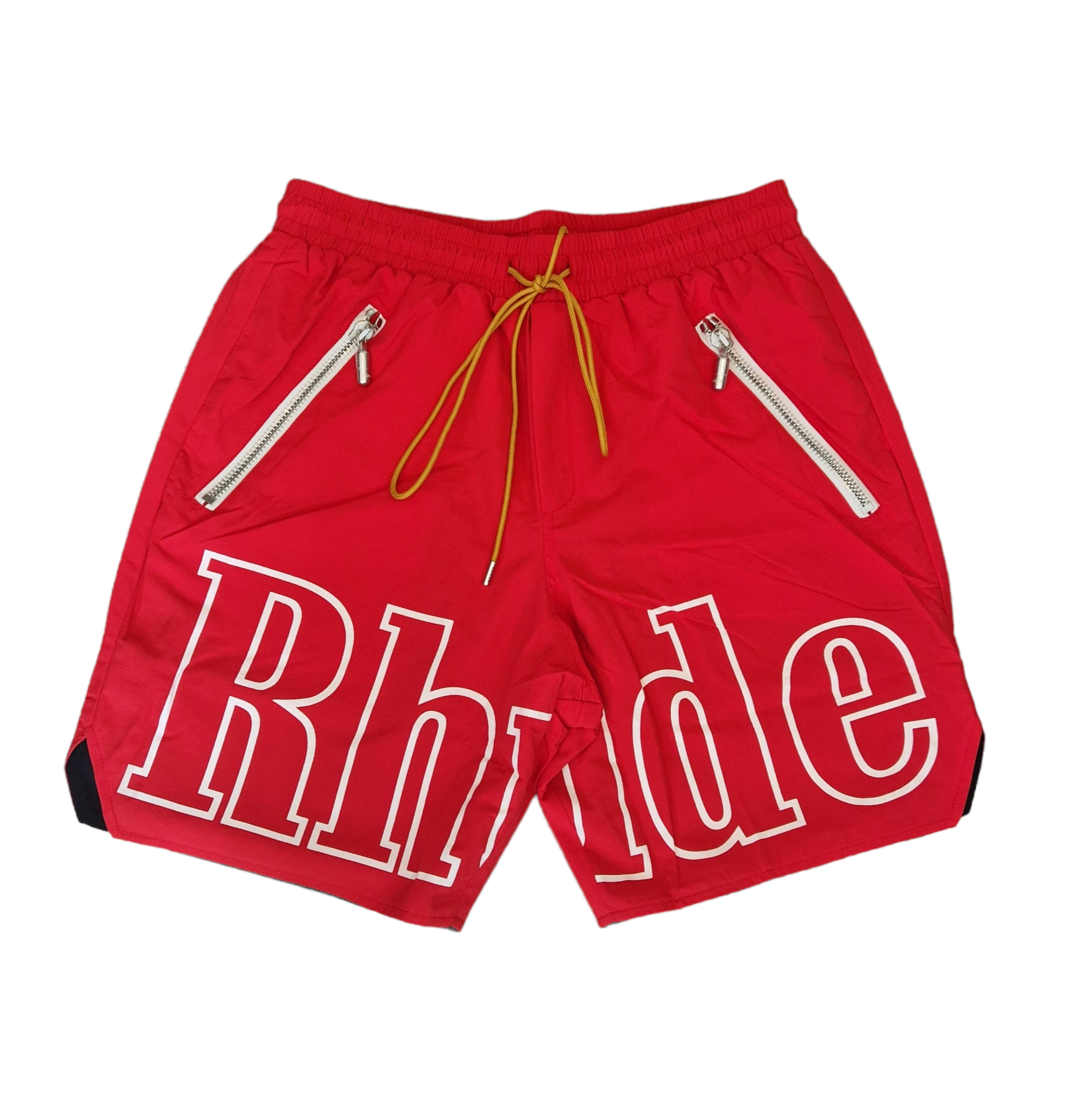 Rhude Logo Shorts Red