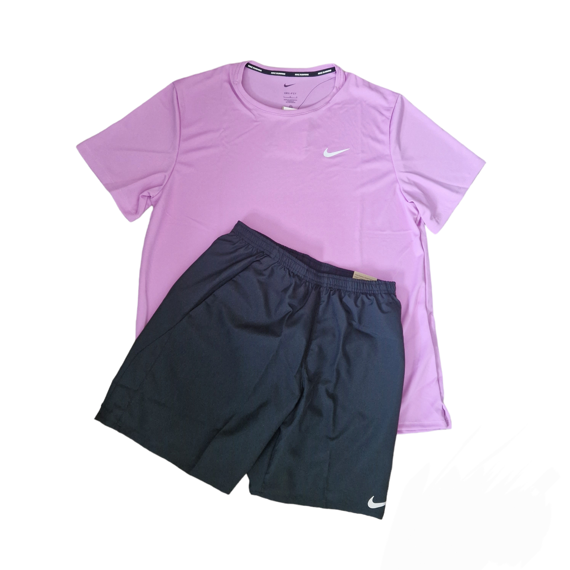 Nike Dri Fit Shorts Set Black/Pink