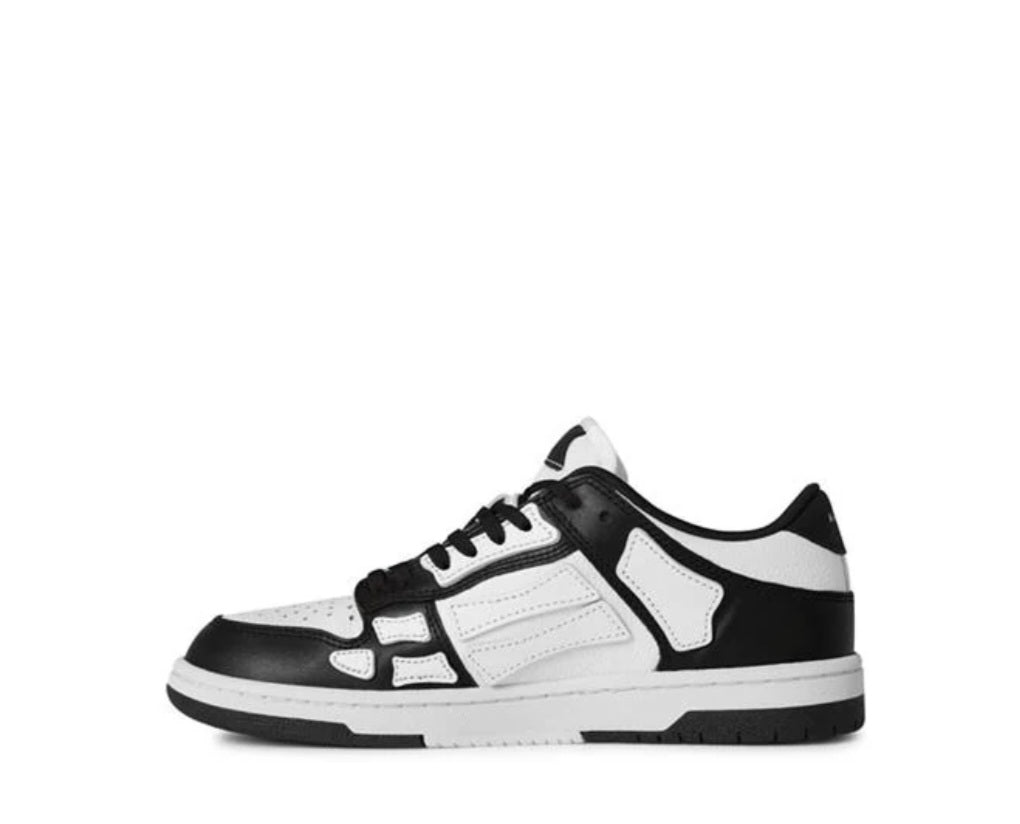 AMIRI SKELETON TOP LOW TRAINERS BLACK/WHITE