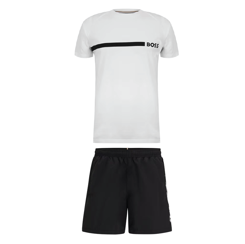 Hugo Boss Shorts Set White/Black 2.0