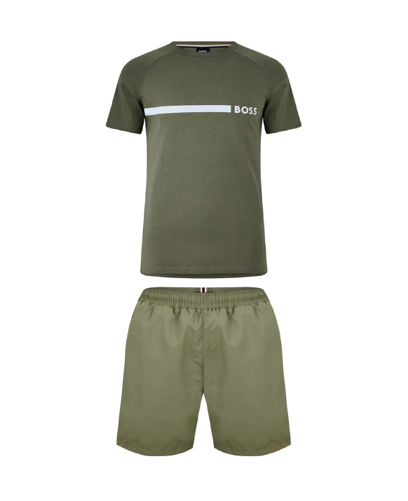 Hugo Boss Shorts Set Khaki