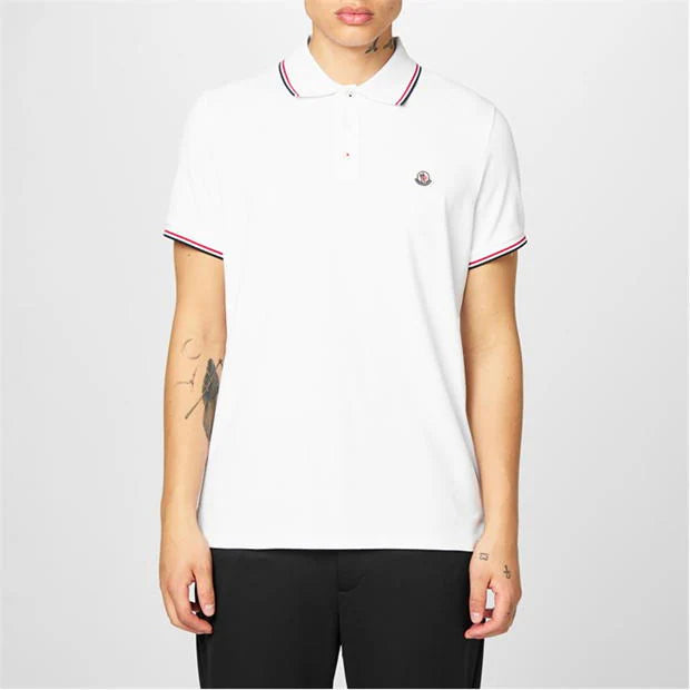Moncler. Logo Polo White