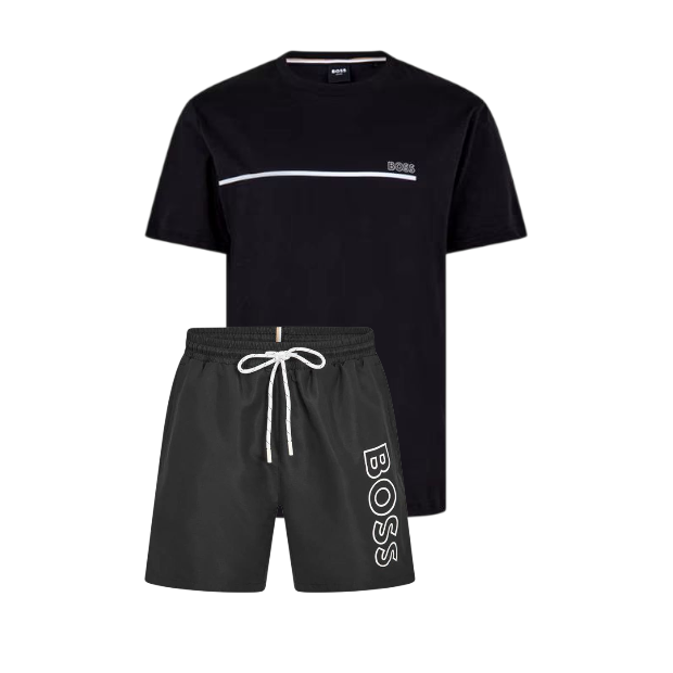 Hugo Boss Storm Shorts Set Black