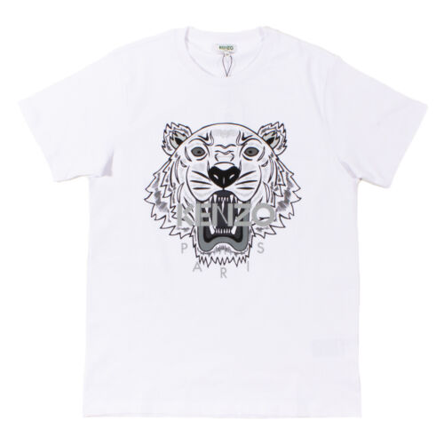 Kenzo Tiger T Shirt White/Grey