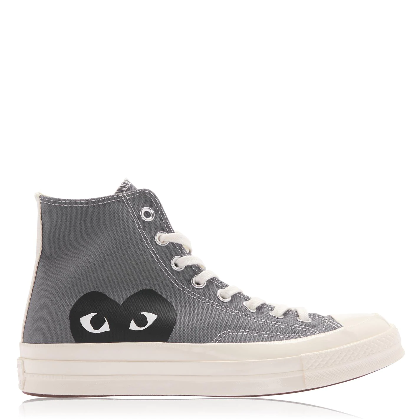 Comme Des Garcons Play High Top Trainers Grey