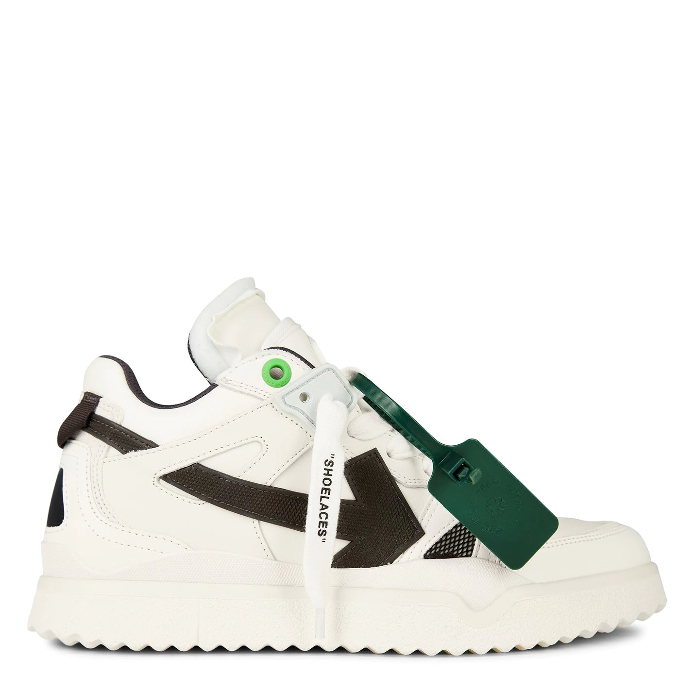 Off White Mid Top Trainers White