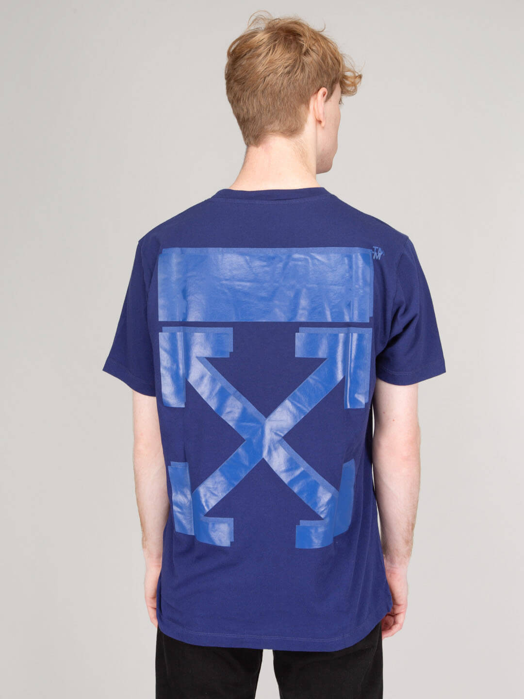 OFF WHITE Rubber ARROW T Shirt Navy