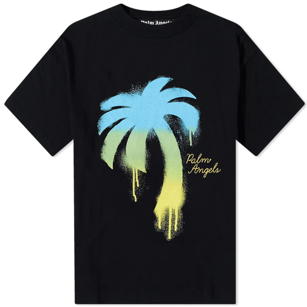 Palm Angels Spray Print T Shirt