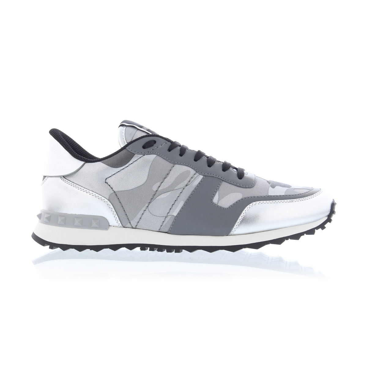 Valentino Cameo Rockrunner Trainers Silver