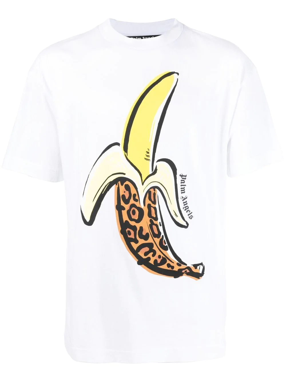 Palm Angels Banana Print T Shirt White