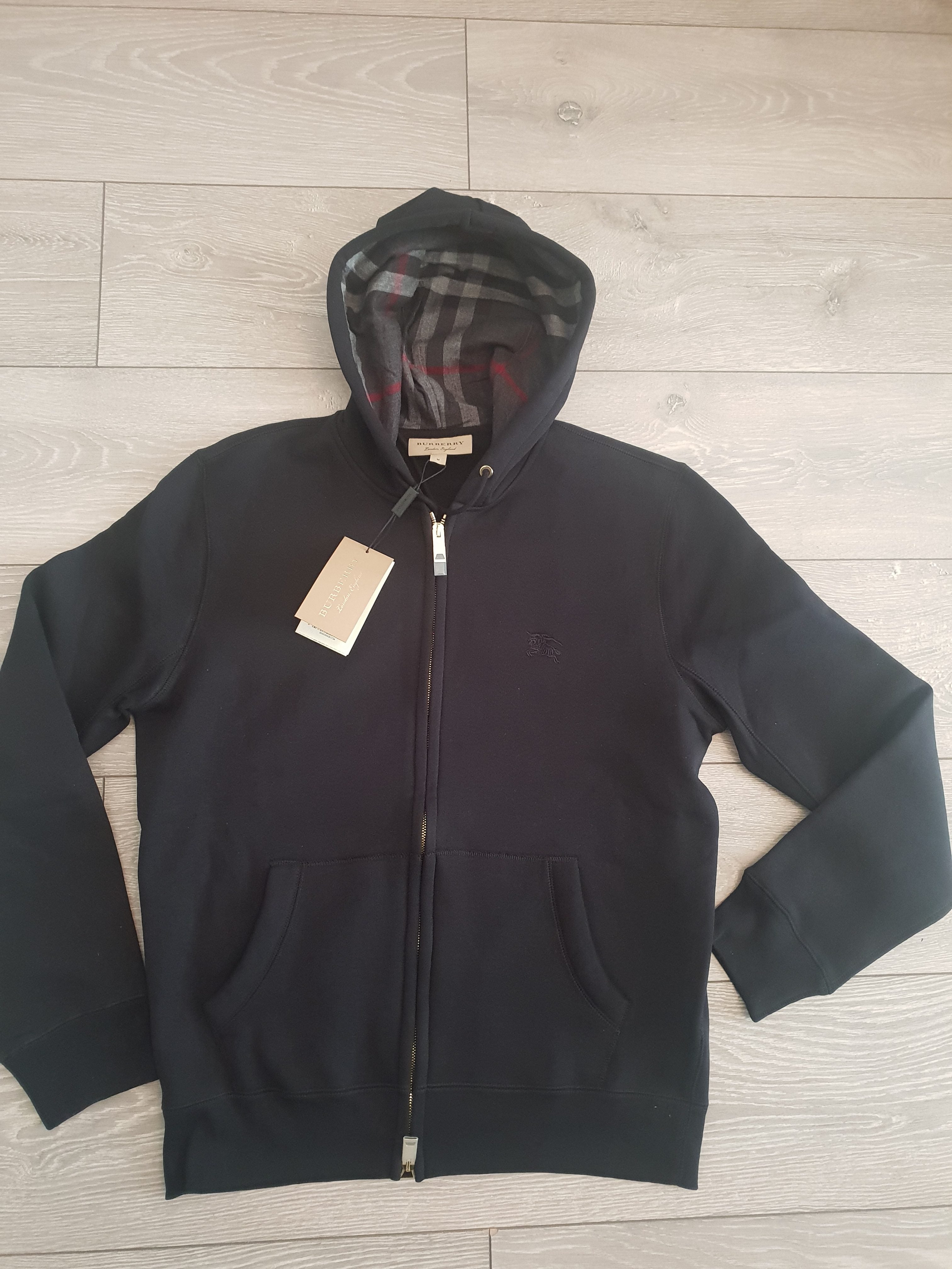 Burberry London Zip Hoodie Black