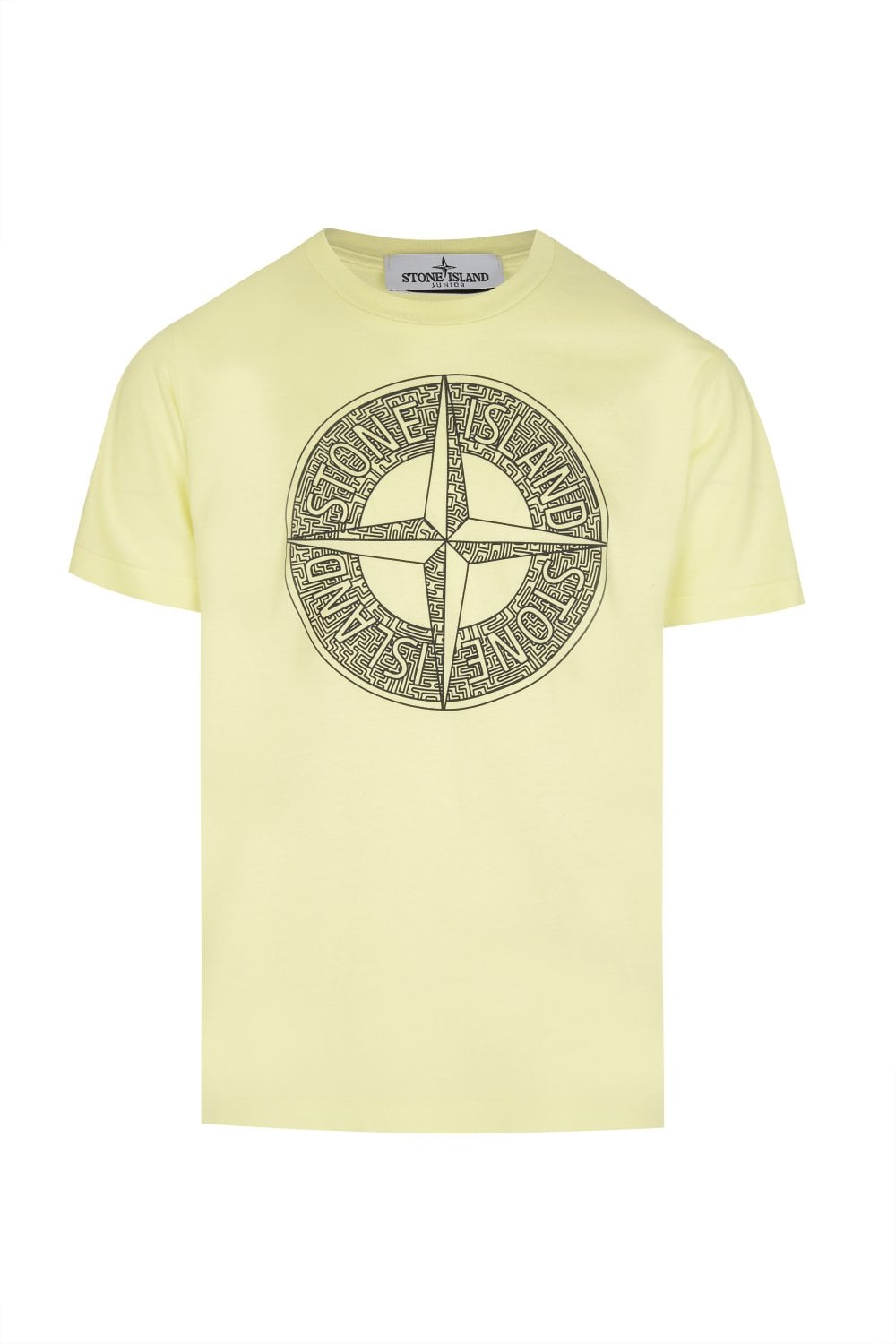 Stone Island Boys Logo T Shirt Lemon