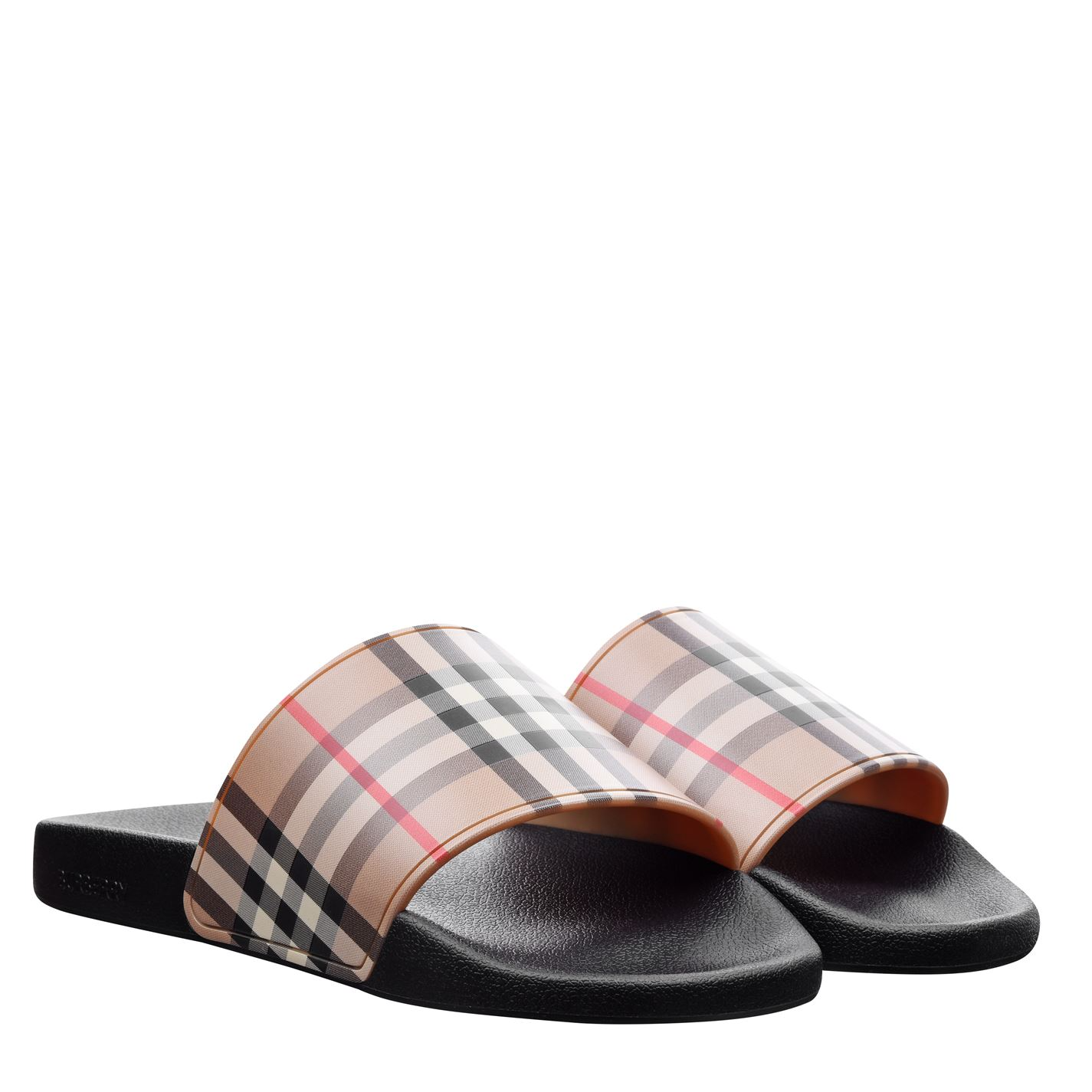 Burberry Check Sliders Woman's