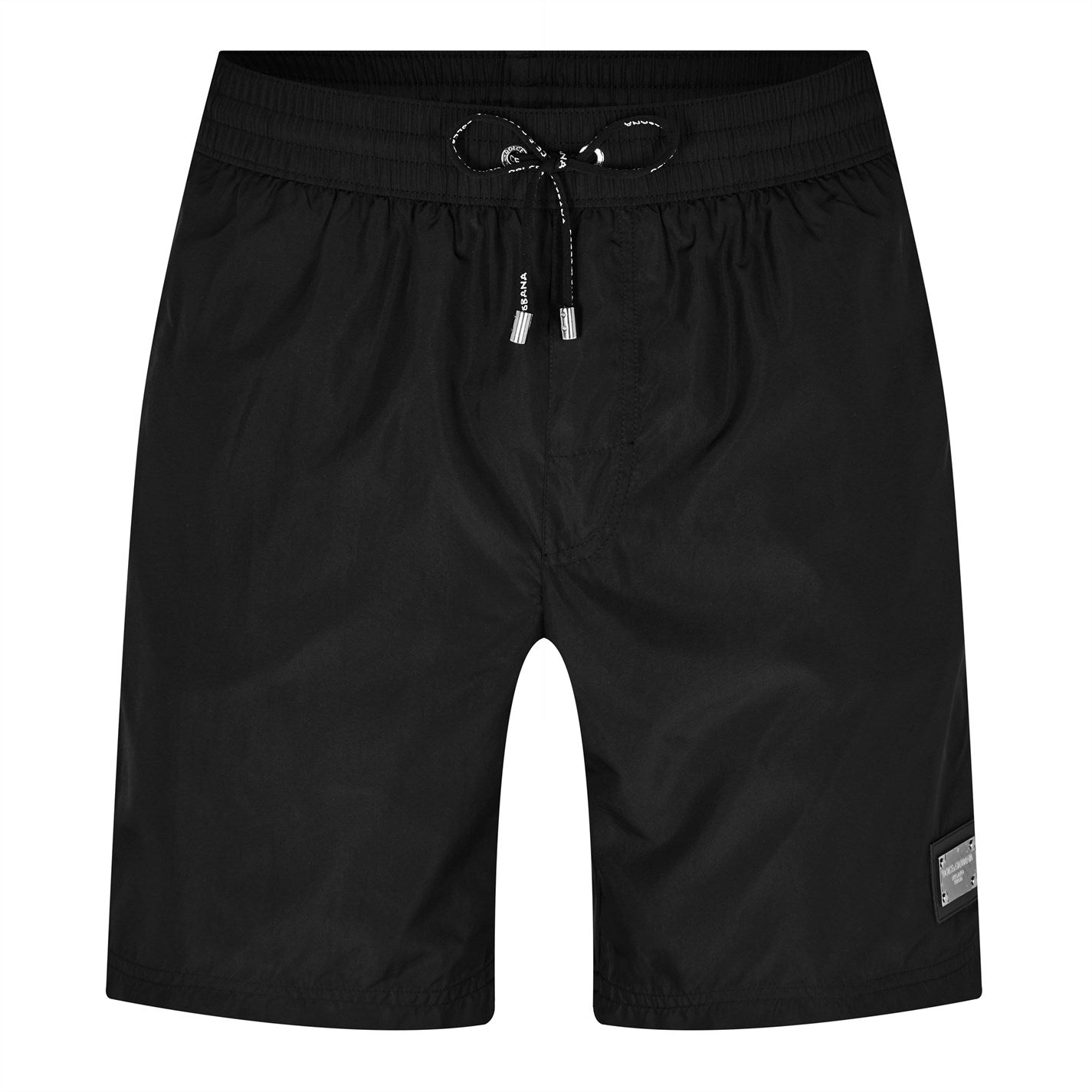 Dolce And Gabbana Plate Swim Shorts Black