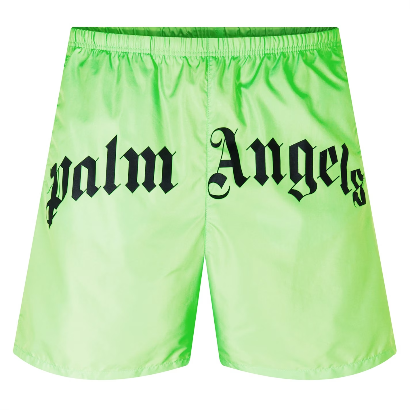 Palm Angels Logo Swim Shorts Neon Green