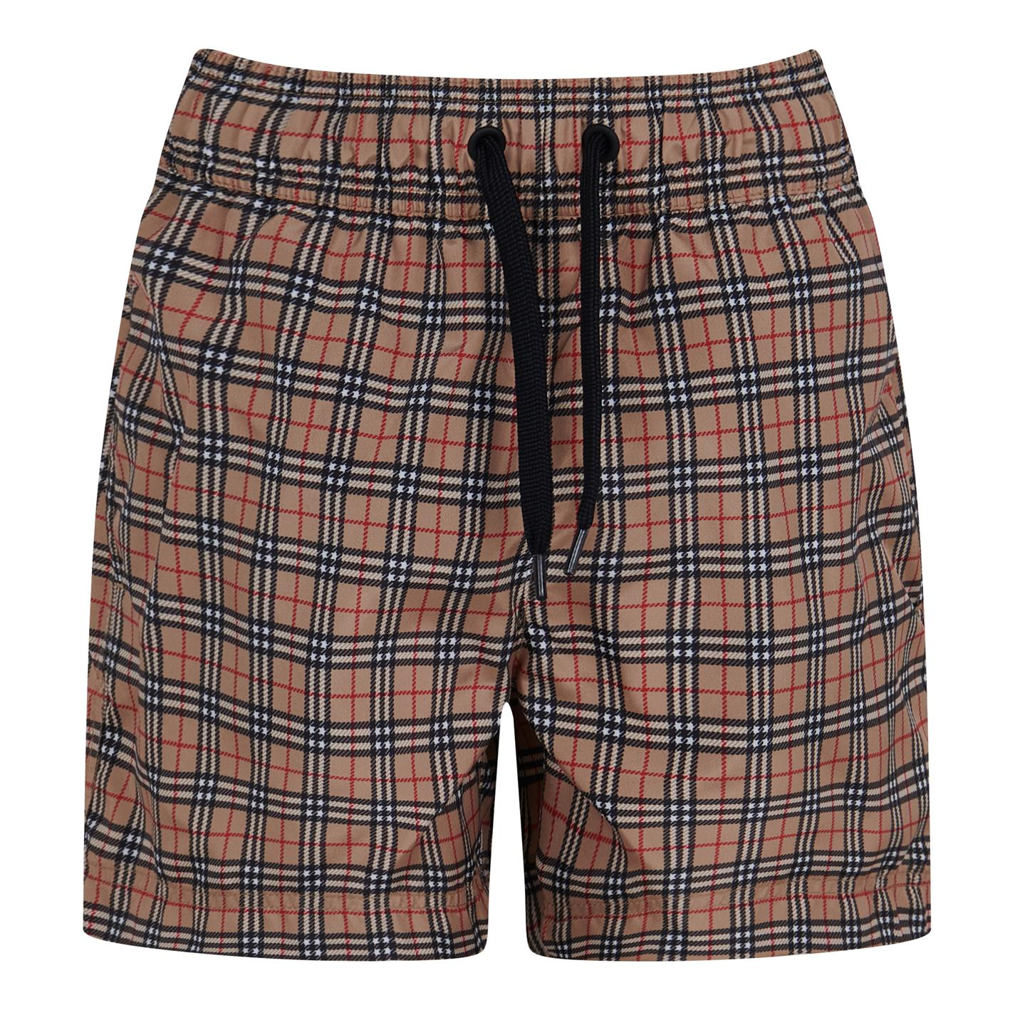 Kids Burberry Check Swim Shorts