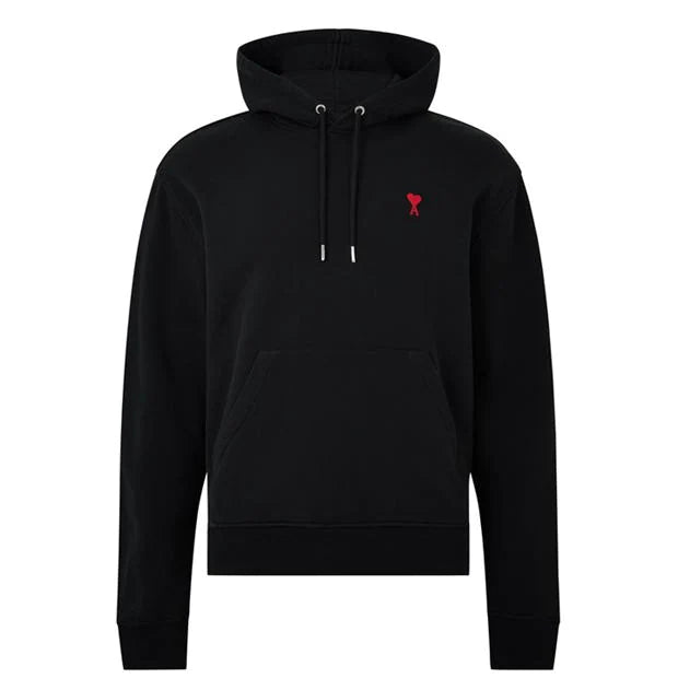 Ami Paris Logo Hoodie Black