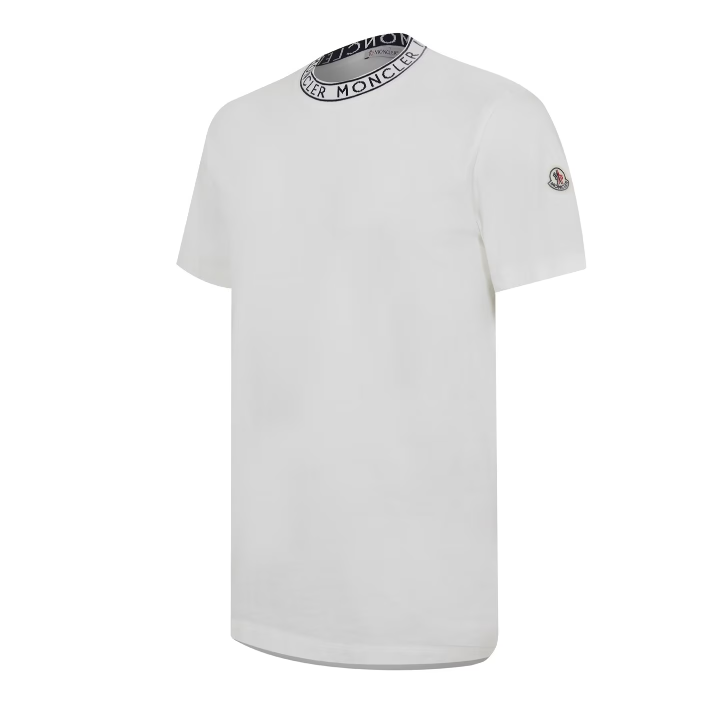 Moncler Neck Print T-Shirt White