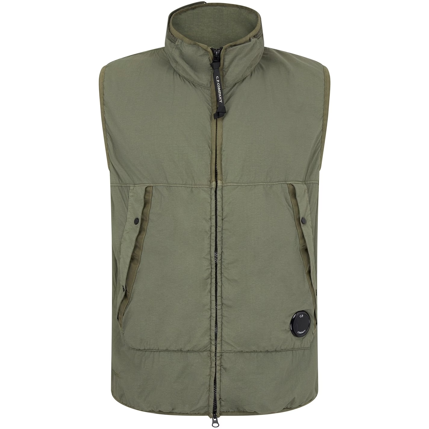 Cp Company Down Lens Gilet Green