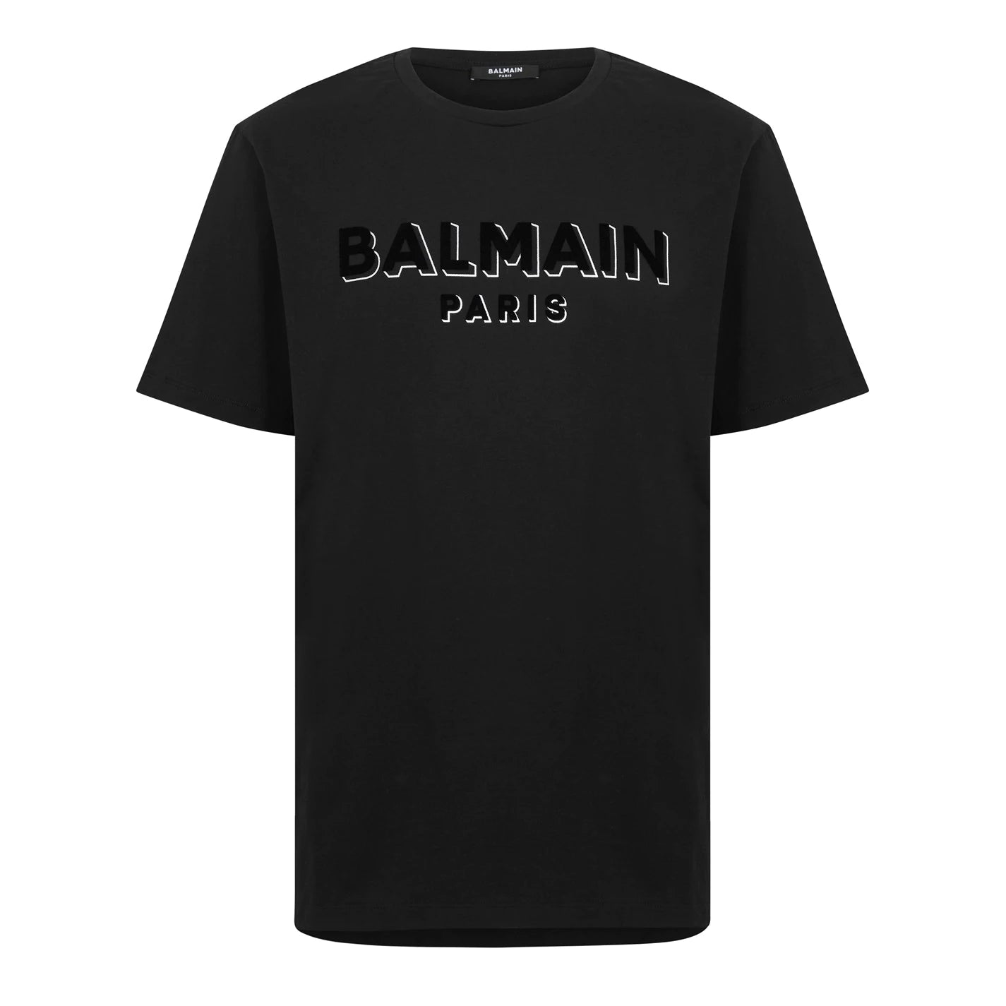 Balmain Foil Logo T-Shirt Black